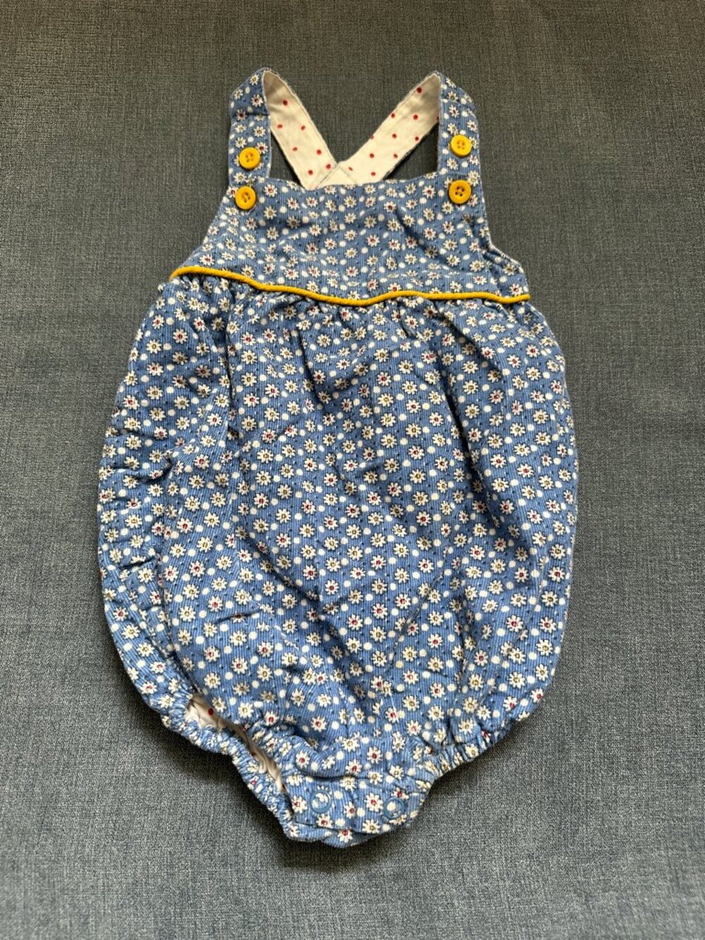 Baby Boden Fine Cord Bubble Romper
